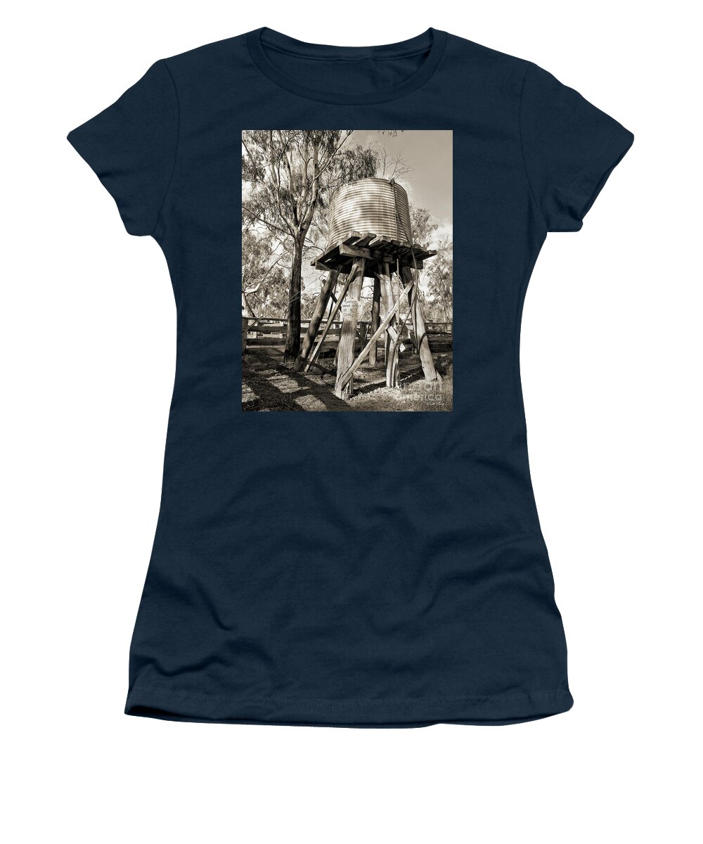 Barmah Women's T-Shirt featuring the photograph Limited Water Supply by Linda Lees