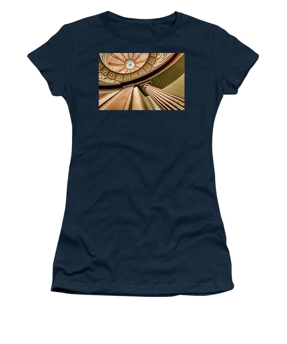 Montgomery Women's T-Shirt featuring the photograph Lines and Curves by Nikolyn McDonald