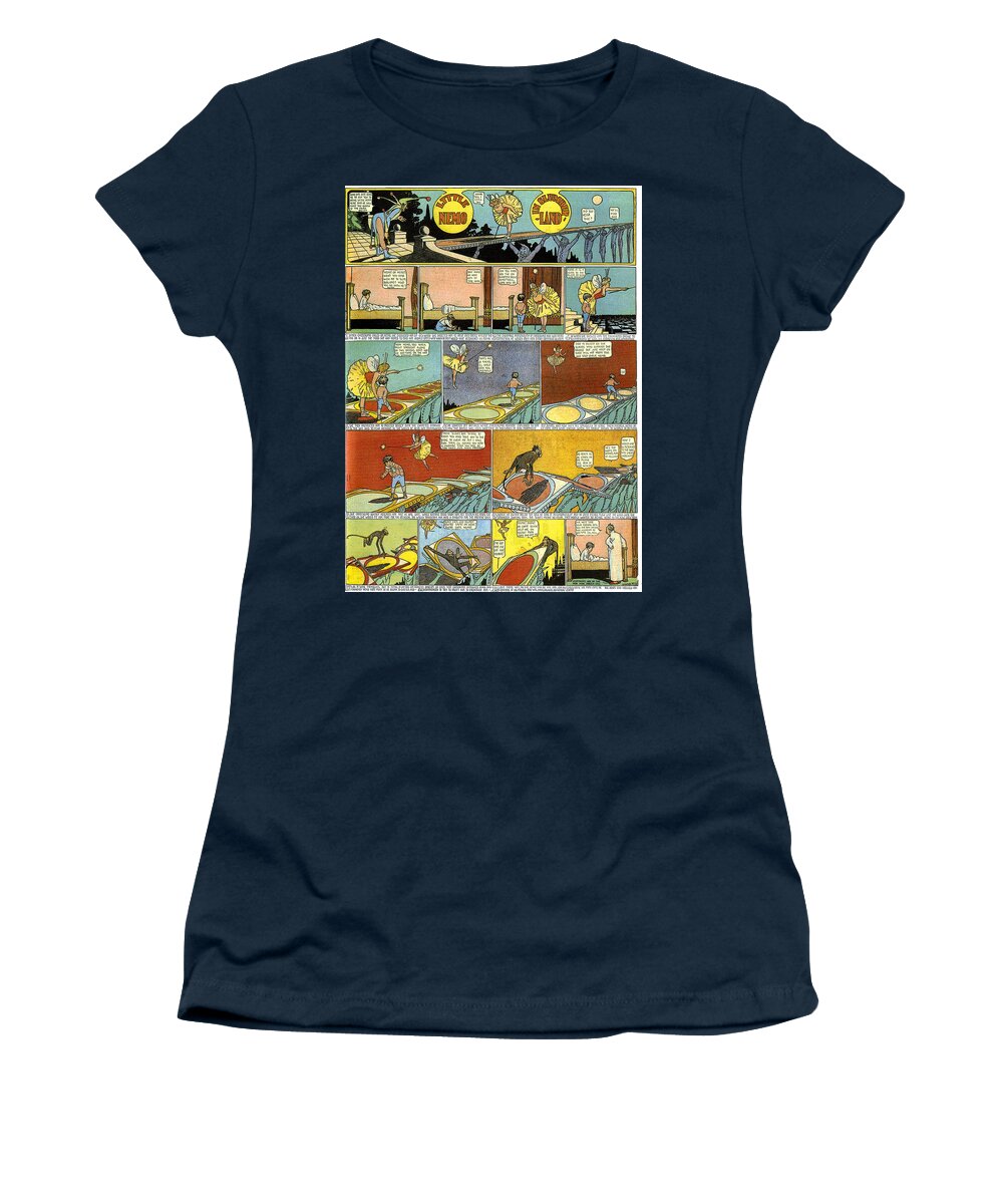 Little Nemo Women's T-Shirt featuring the painting Little Nemo in Slumberland 1905 P4 by Vintage Collectables
