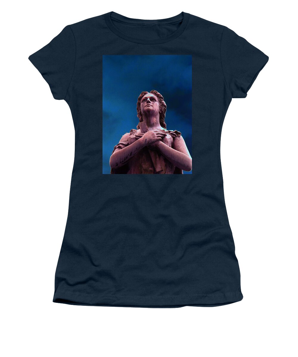 Angel Women's T-Shirt featuring the photograph Look Above by Simply Summery