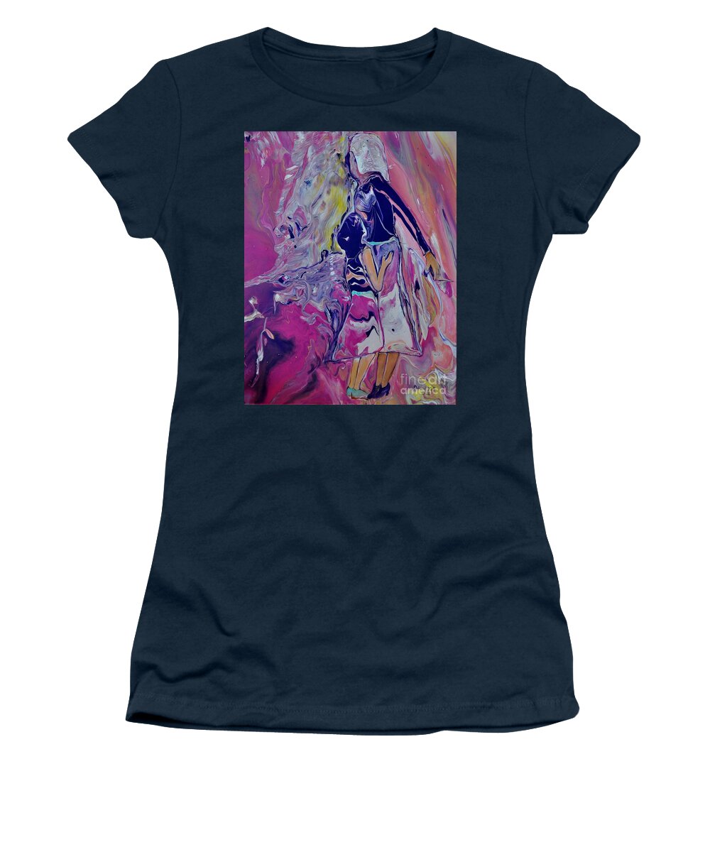 Grandmother Women's T-Shirt featuring the painting Looking To The Future by Deborah Nell