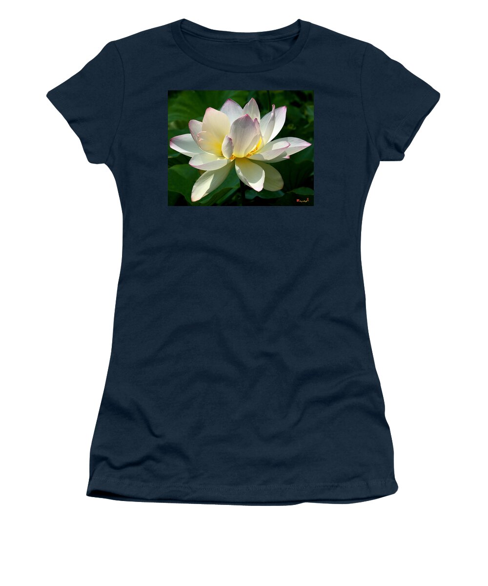 Nature Women's T-Shirt featuring the photograph Lotus Beauty--Disheveled DL061 by Gerry Gantt