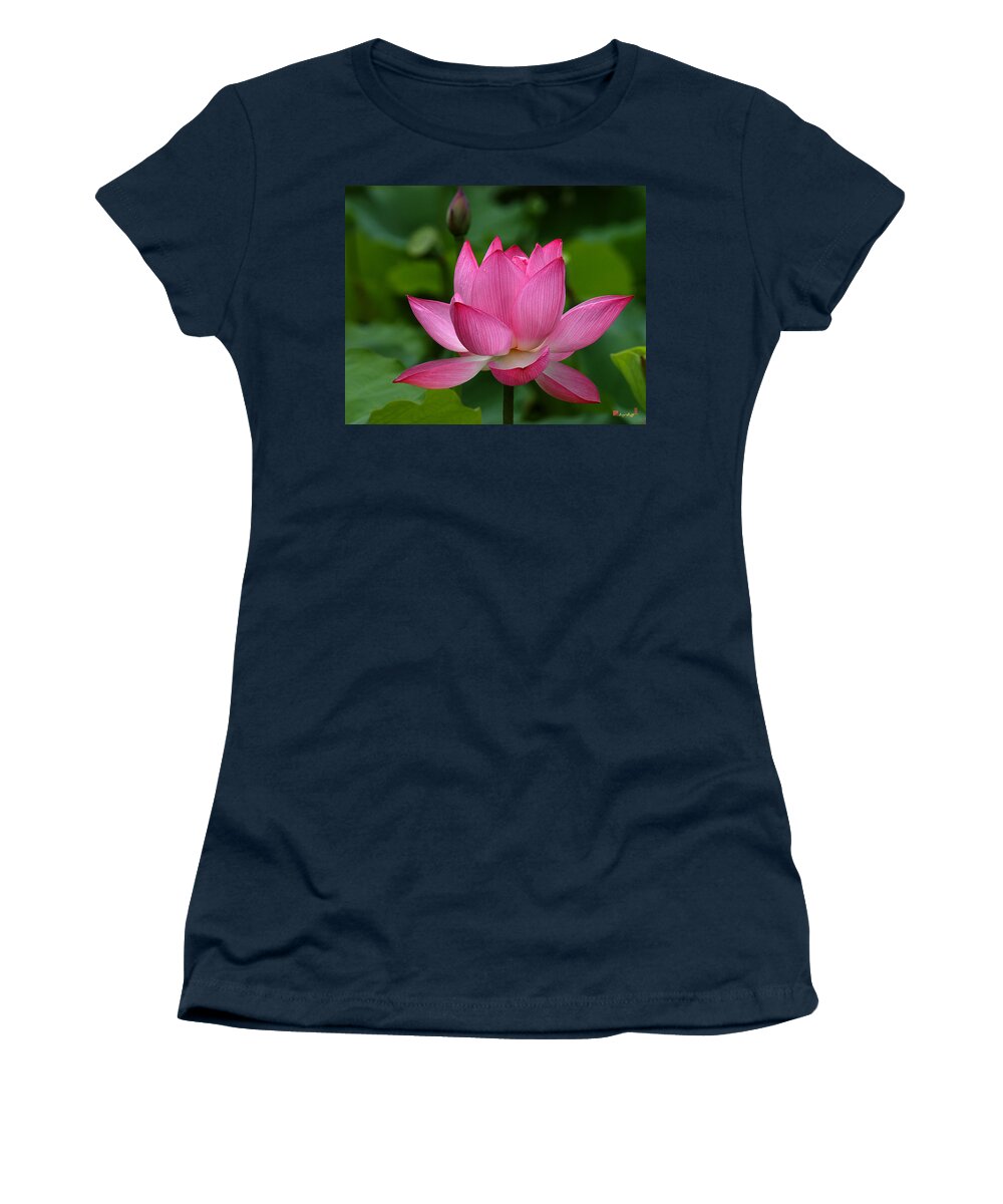 Nature Women's T-Shirt featuring the photograph Lotus--Shades of Past and Future DL029 by Gerry Gantt