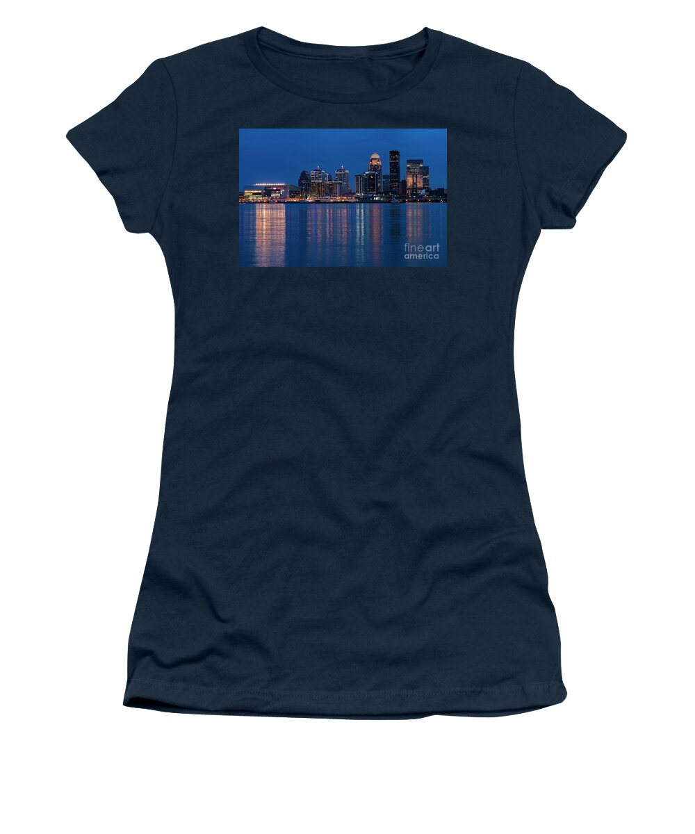 Ohio Women's T-Shirt featuring the photograph Louisville Twilight - D010364 by Daniel Dempster