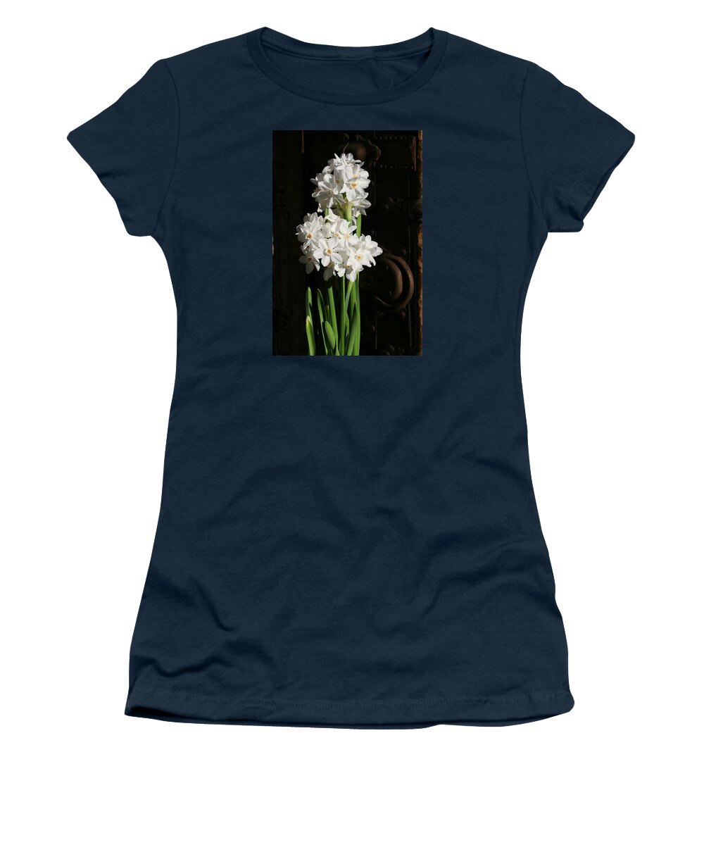 Paperwhites Women's T-Shirt featuring the photograph Lovely Paperwhites by Tammy Pool