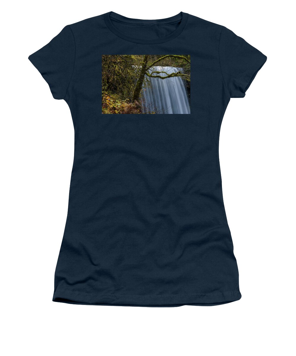 Autumn Women's T-Shirt featuring the photograph Lower South Falls by Robert Potts