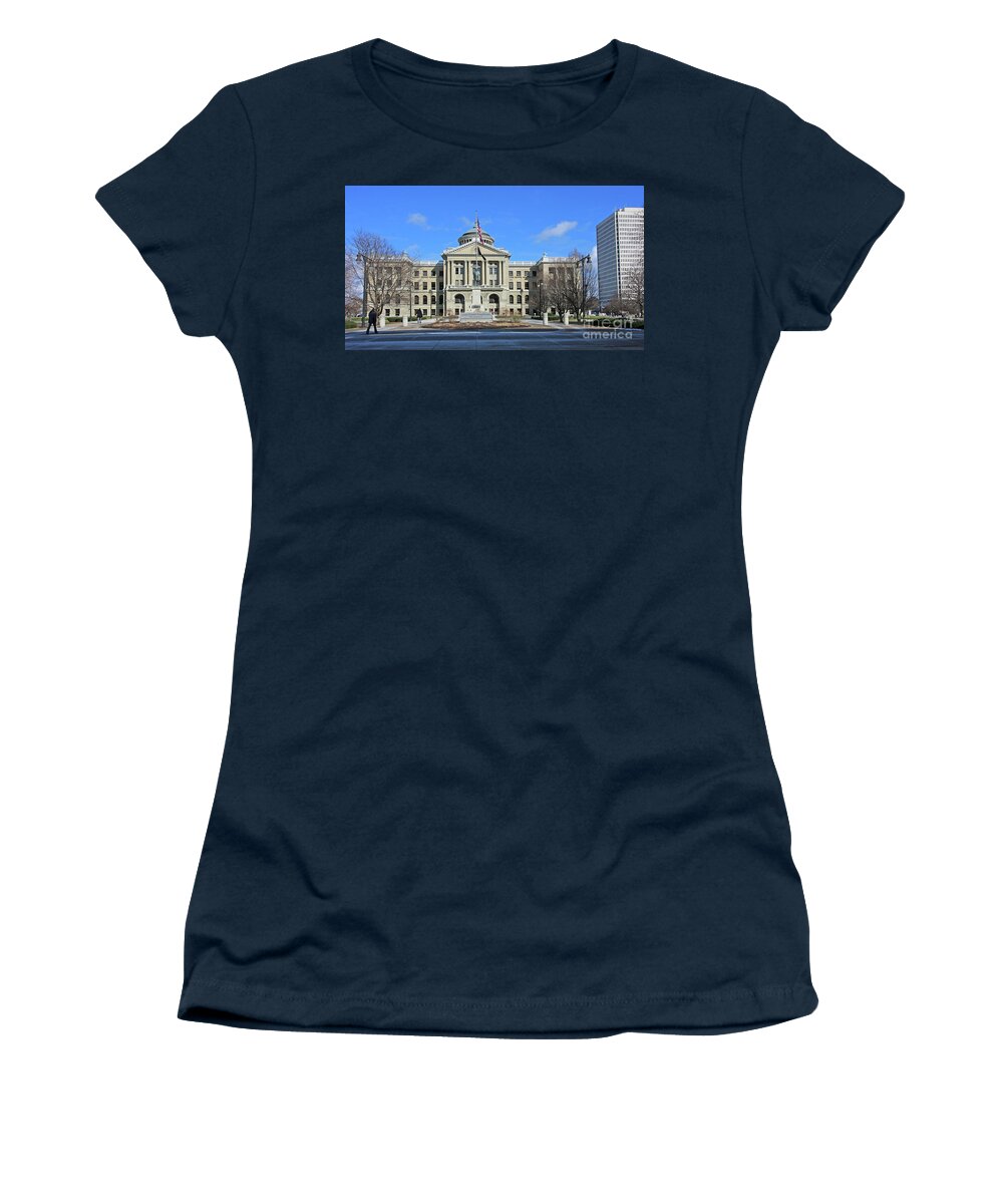Lucas County Courthouse Women's T-Shirt featuring the photograph Lucas County Courthouse 9983 by Jack Schultz