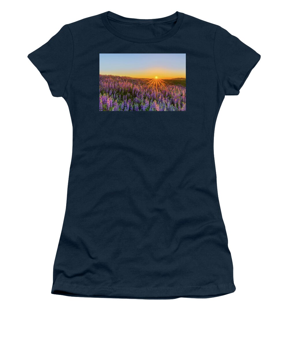 California Women's T-Shirt featuring the photograph Lupine Star by Greg Mitchell Photography