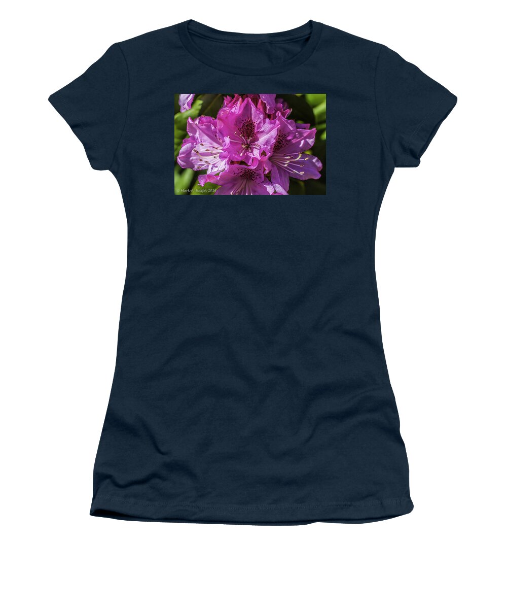 Macro Women's T-Shirt featuring the photograph Macro Flower by Mark Joseph