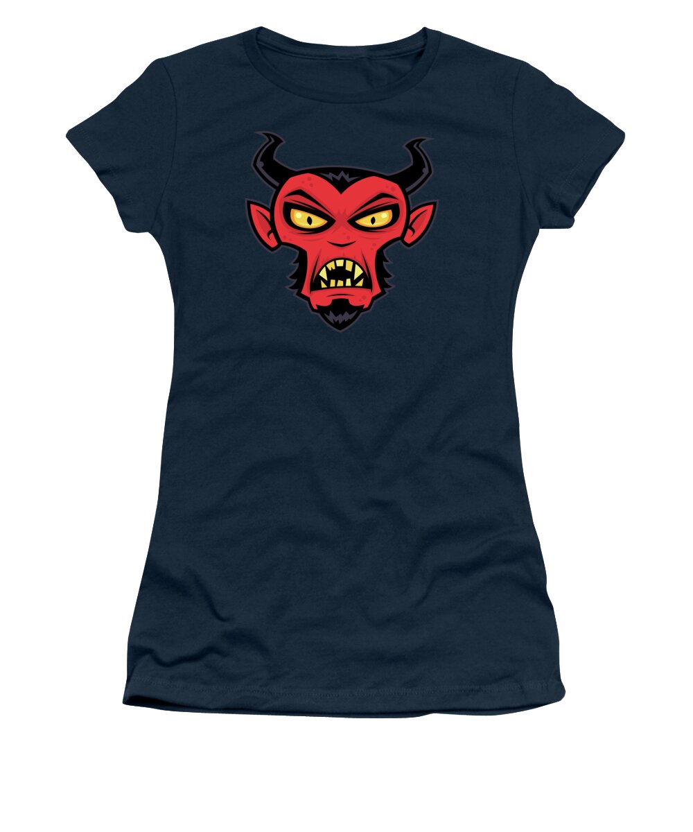 Demon Women's T-Shirt featuring the digital art Mad Devil by John Schwegel