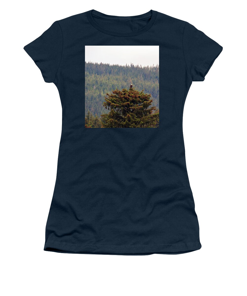 Bald Eagle Women's T-Shirt featuring the photograph Made in the United States of America by Allan Levin
