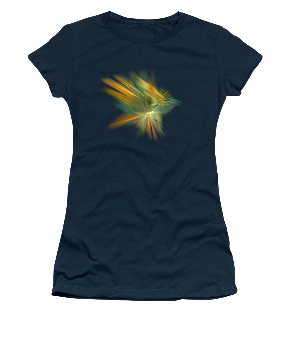 Fractal Women's T-Shirt featuring the digital art Magic Bird Fractal Art by Justyna Jaszke JBJart