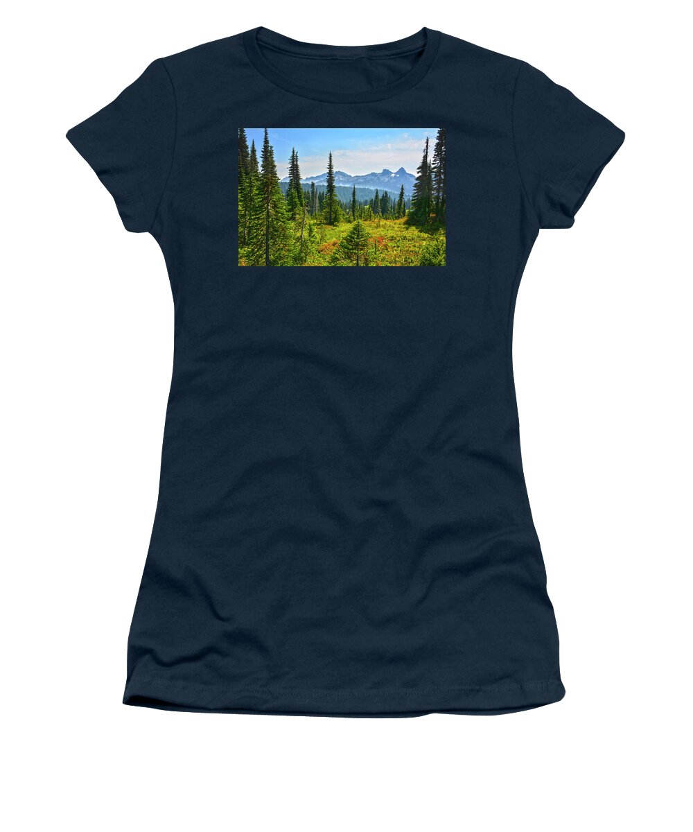 Mountains Women's T-Shirt featuring the photograph Majestic Meadows by Angelo Marcialis