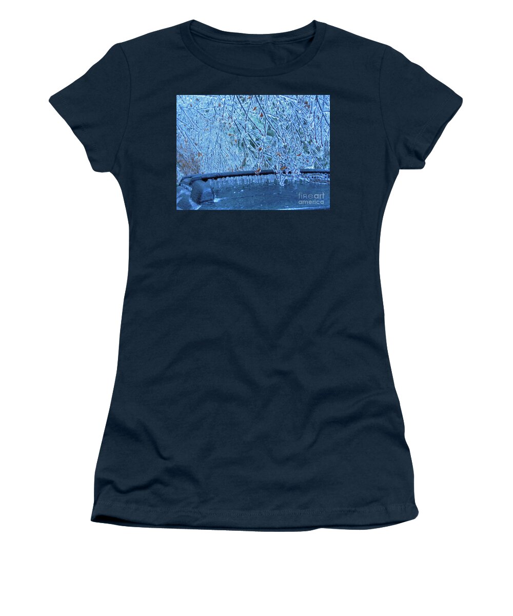 Malibu Icicles Women's T-Shirt featuring the photograph Malibu Icicles by Rockin Docks Deluxephotos