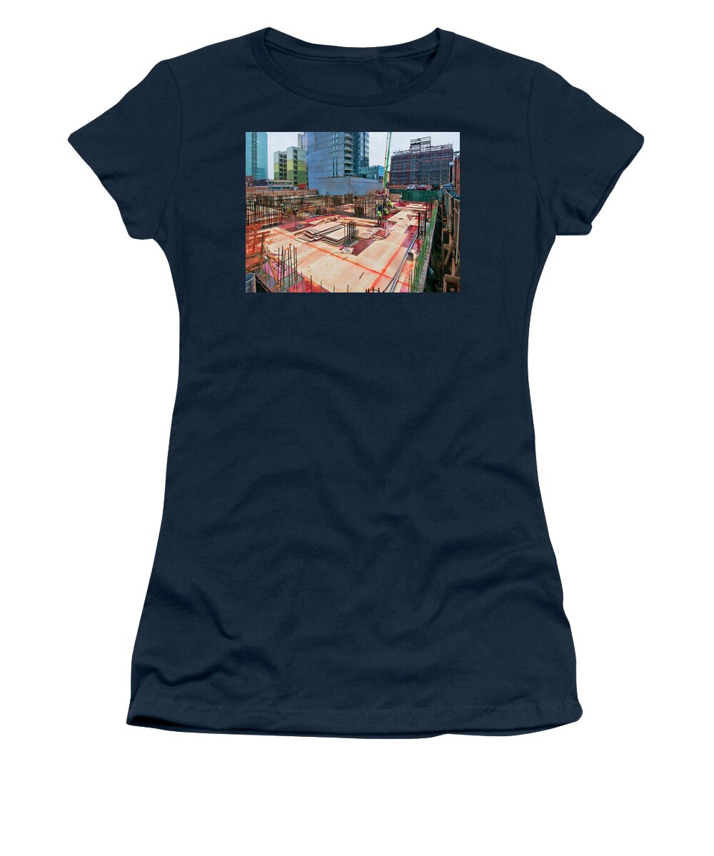 First Floor Deck Women's T-Shirt featuring the photograph Mar 25 2015 A by Steve Sahm