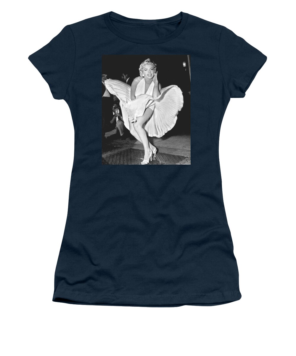 Marilyn Monroe Women's T-Shirt featuring the digital art Marilyn Monroe - Seven Year Itch by Georgia Fowler