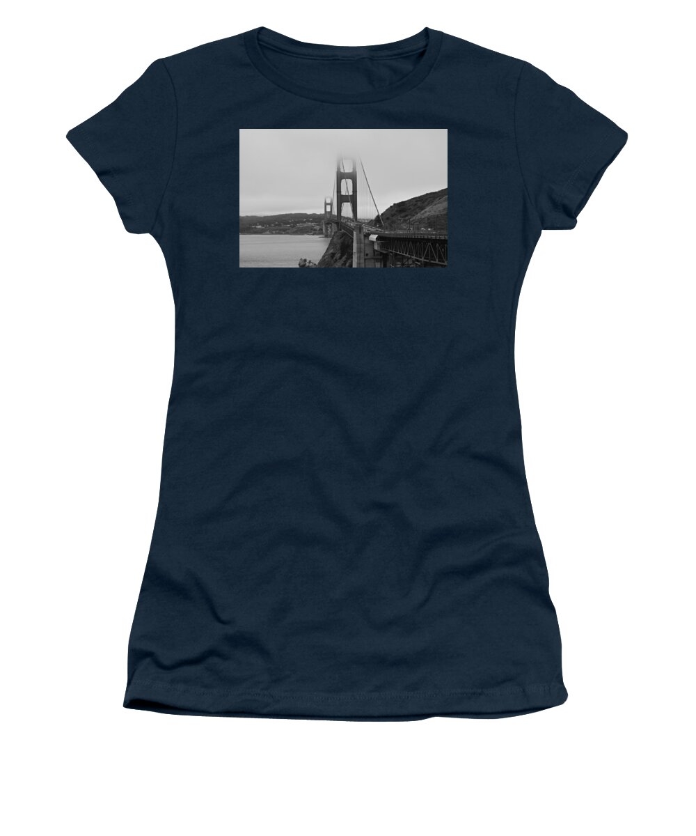 Golden Gate Bridge Women's T-Shirt featuring the photograph Mark Twain by Carolyn Mickulas
