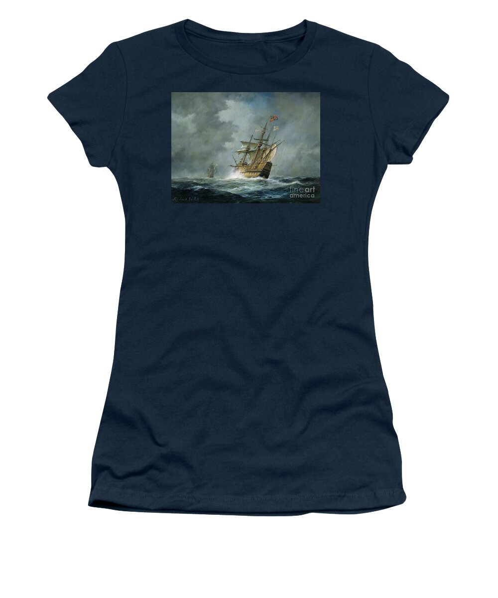 Mary Rose Women's T-Shirt featuring the painting Mary Rose by Richard Willis