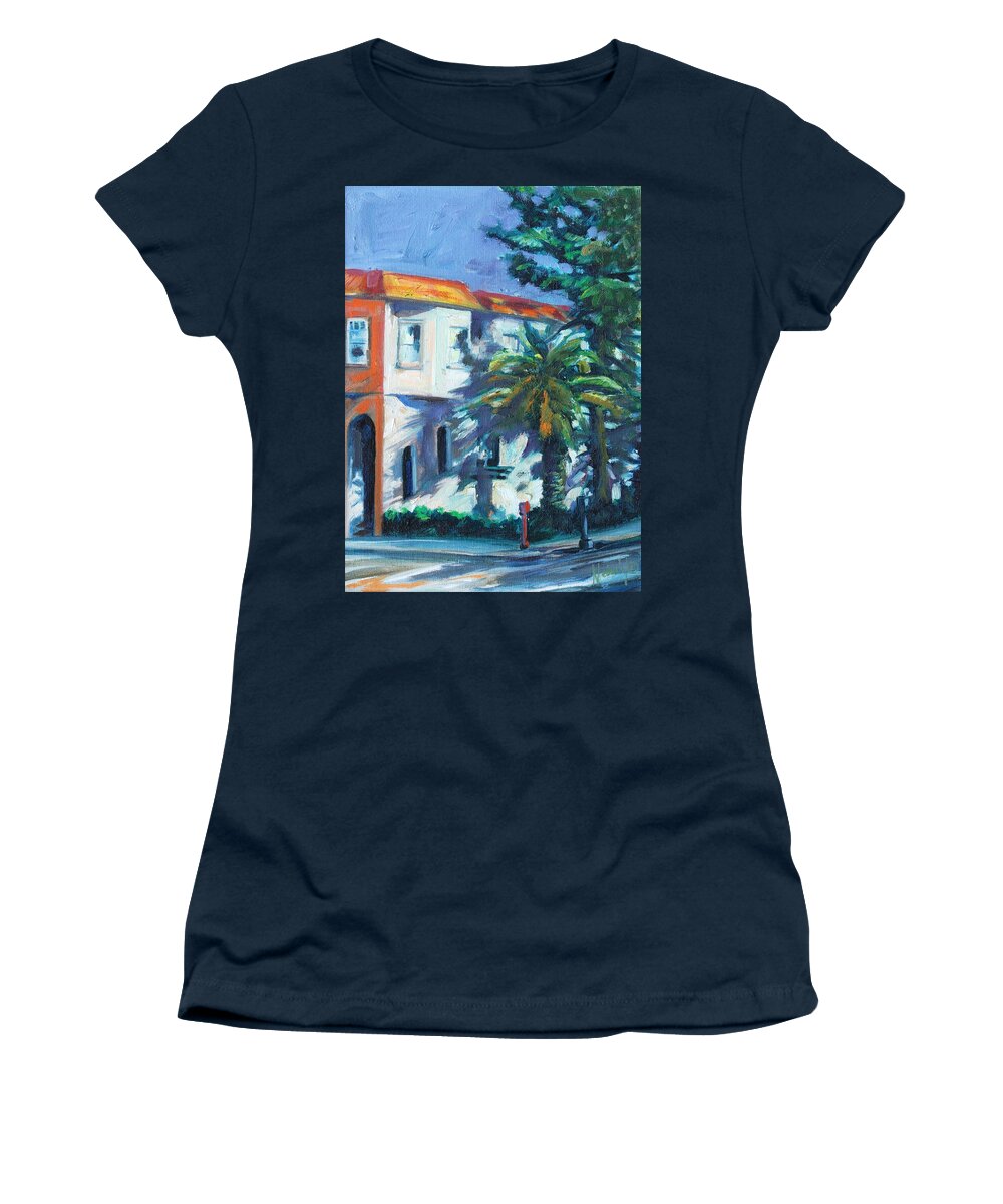 Cityscape Women's T-Shirt featuring the painting Masonic by Rick Nederlof