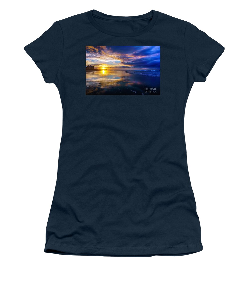 Sunrise Women's T-Shirt featuring the photograph Memorial Day Sunrise by David Smith