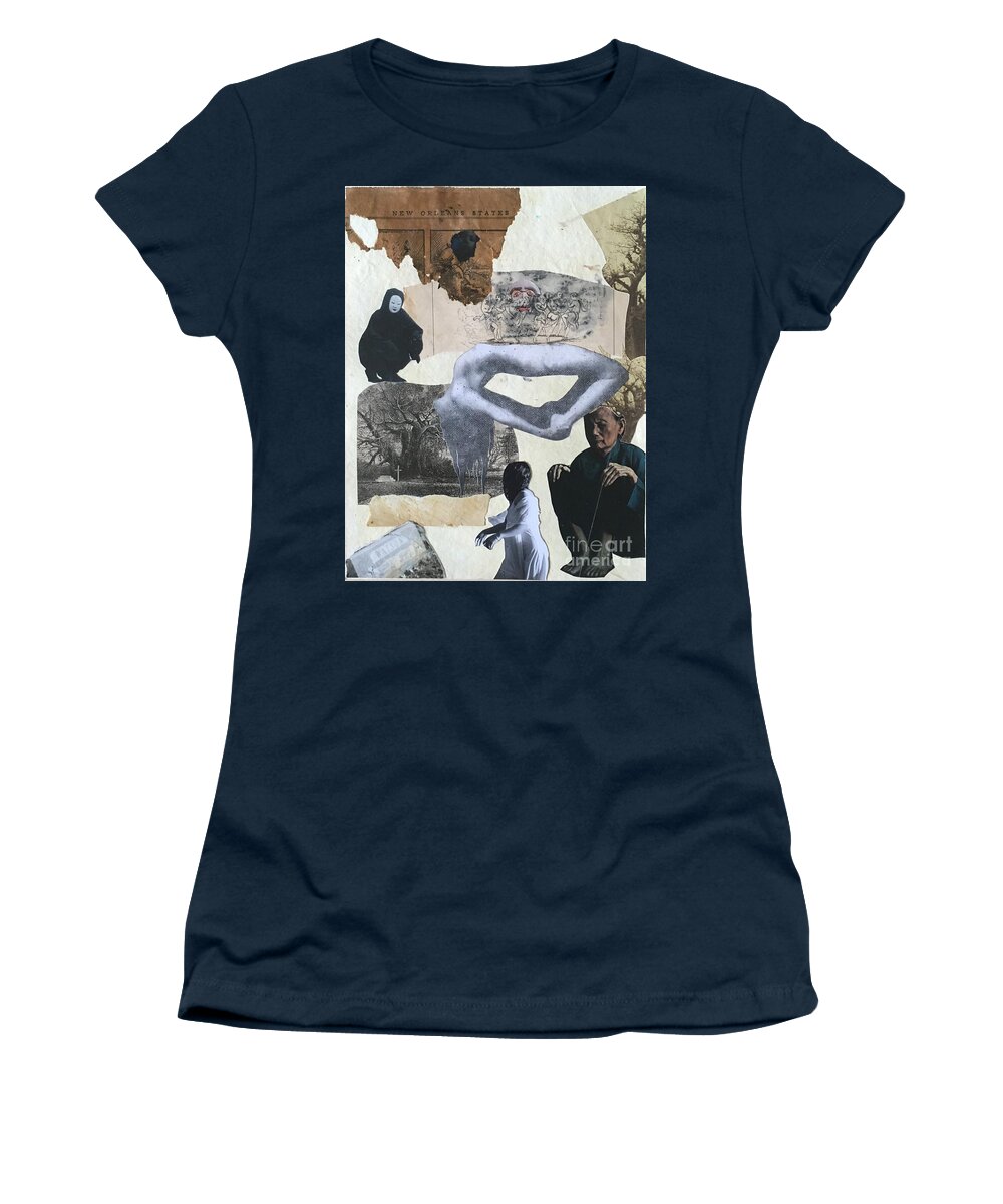 Collage Women's T-Shirt featuring the mixed media Memories by M Bellavia
