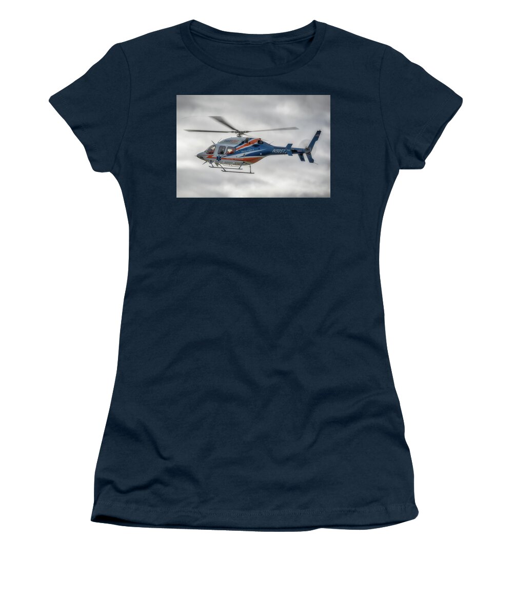 Air Travel Women's T-Shirt featuring the photograph Mercy Flight 5 by Guy Whiteley