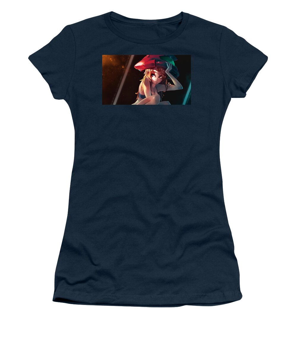 Metroid Women's T-Shirt featuring the digital art Metroid by Maye Loeser
