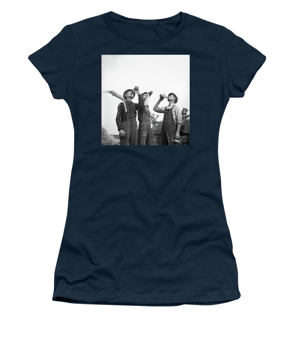 1941 Women's T-Shirt featuring the photograph Michigan Farmers by Granger