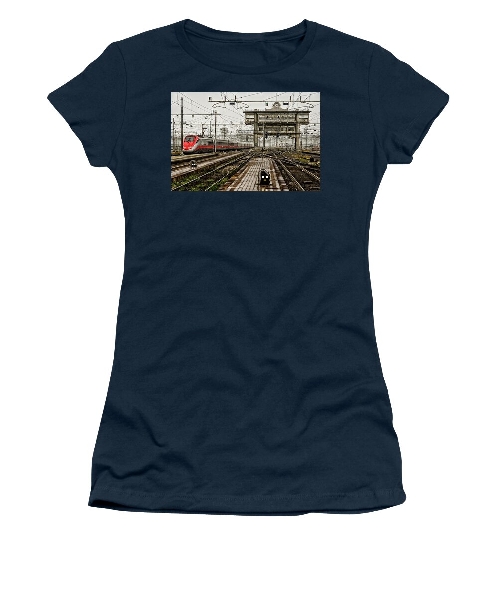 Milano Women's T-Shirt featuring the photograph Milano Centrale. by Pablo Lopez