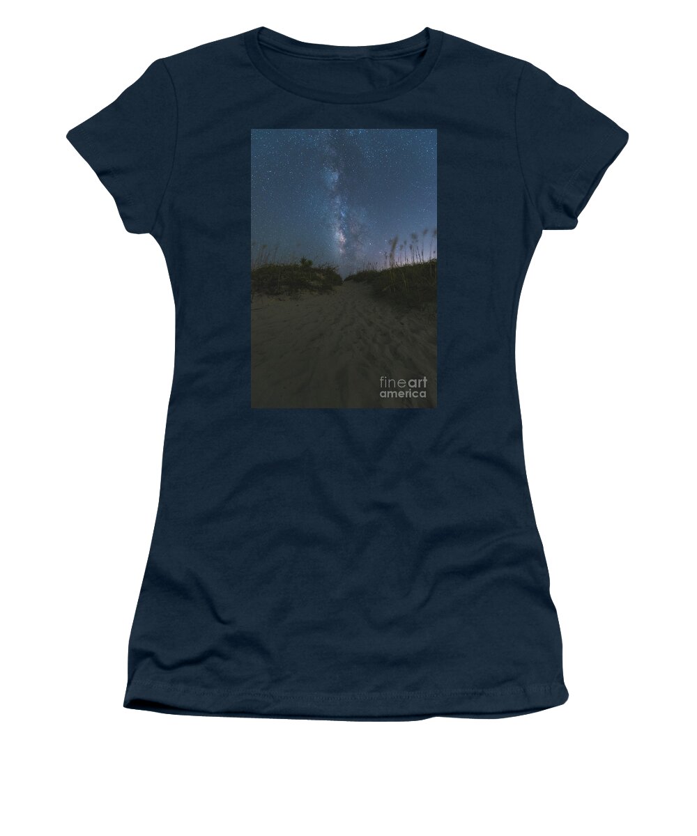 Milky Way Women's T-Shirt featuring the photograph Milky Way Weeds by Robert Loe