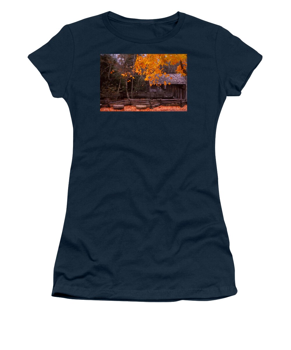 Fine Art Women's T-Shirt featuring the photograph Millers Fall by Rodney Lee Williams