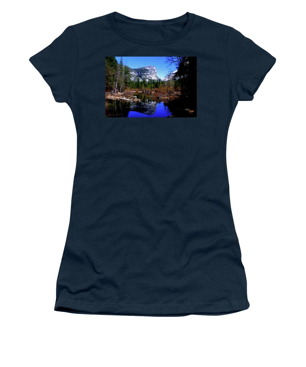 Mirror Lake Women's T-Shirt featuring the photograph Mirror Lake by Stuart Manning