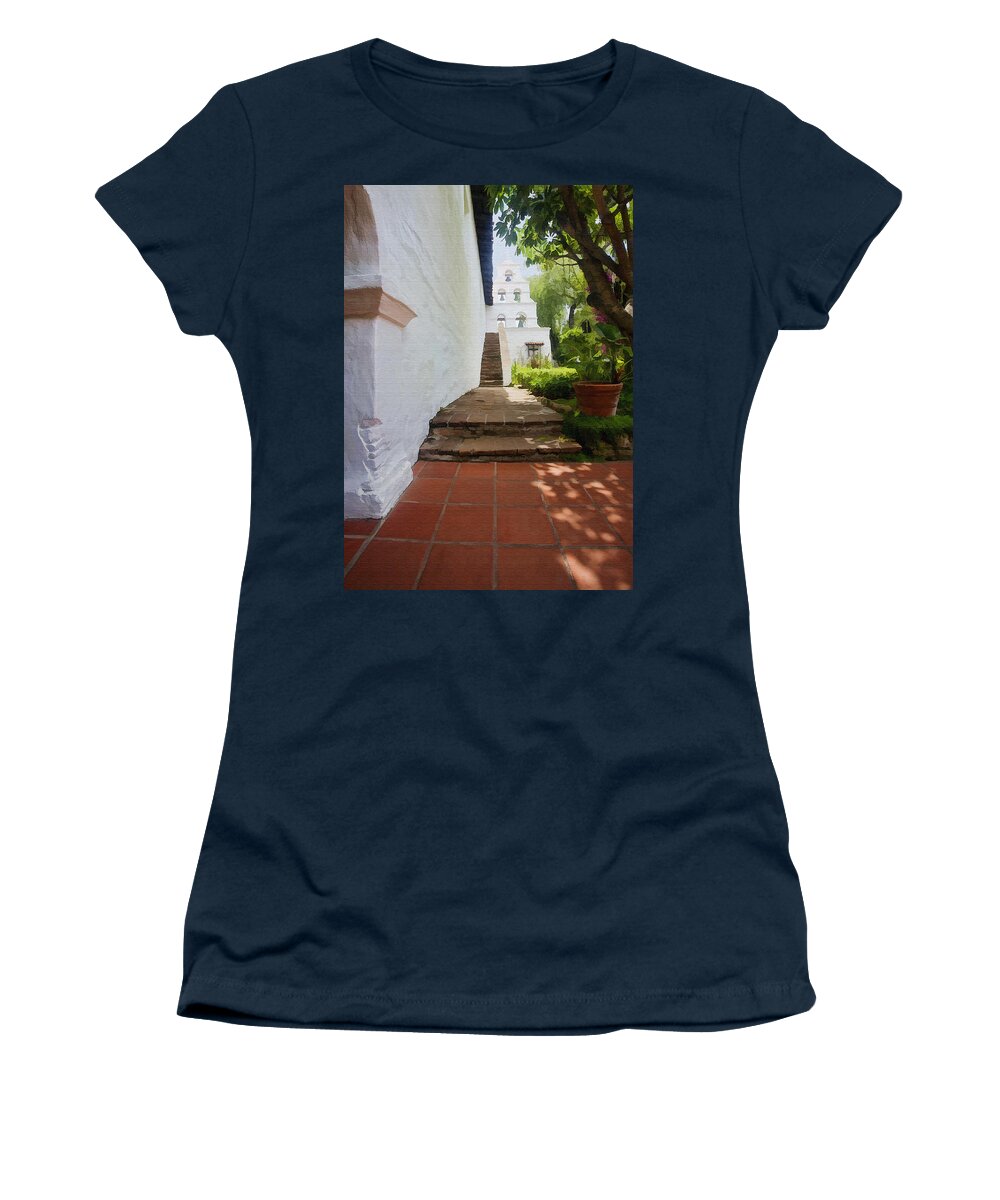 Architecture Women's T-Shirt featuring the photograph Mission Bells by Sharon Foster