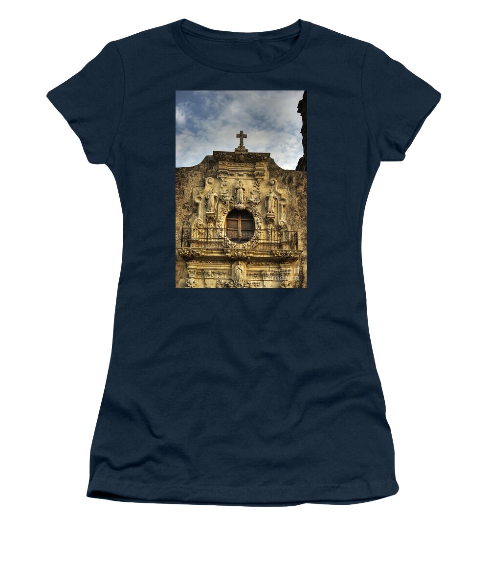 Mission Women's T-Shirt featuring the photograph Mission San Jose VI by Jim And Emily Bush