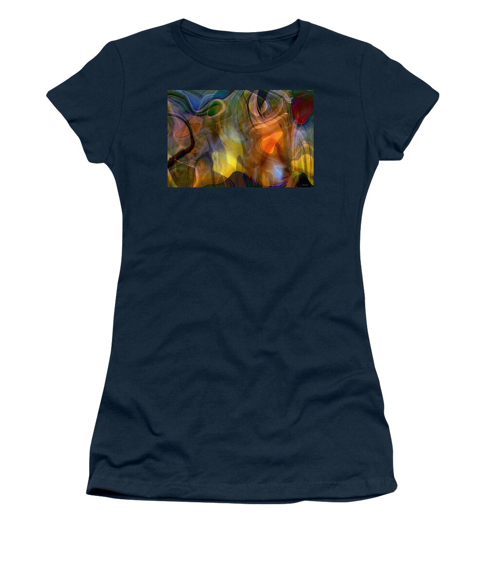 Mixed Emotions Women's T-Shirt featuring the digital art Mixed emotions by Linda Sannuti