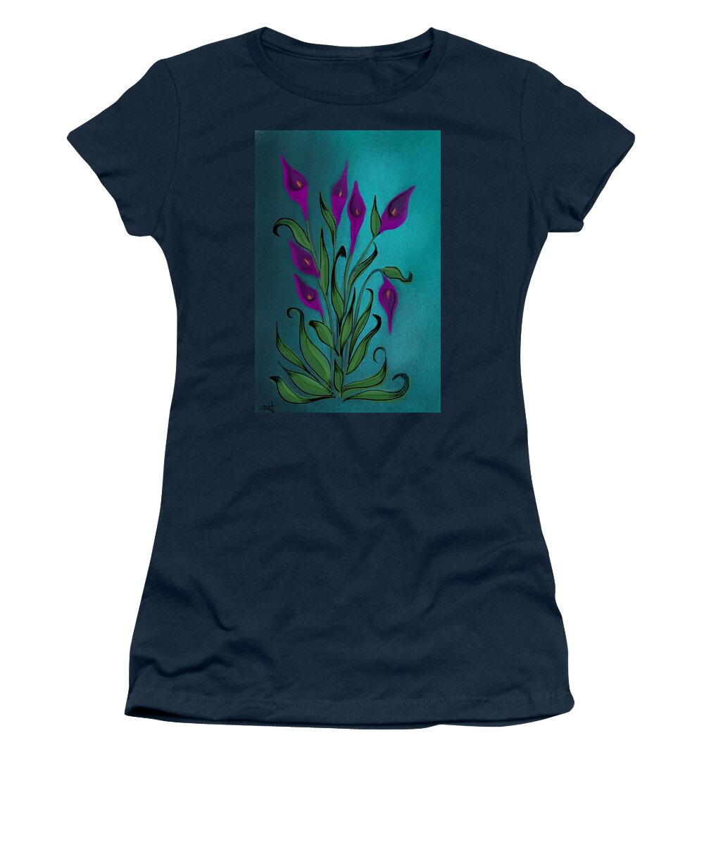 Flowers Women's T-Shirt featuring the digital art Moments by Kathleen Hromada