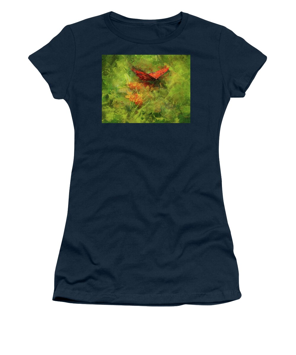 Monarch Butterfly Women's T-Shirt featuring the photograph Monarch Moment by Carla Parris