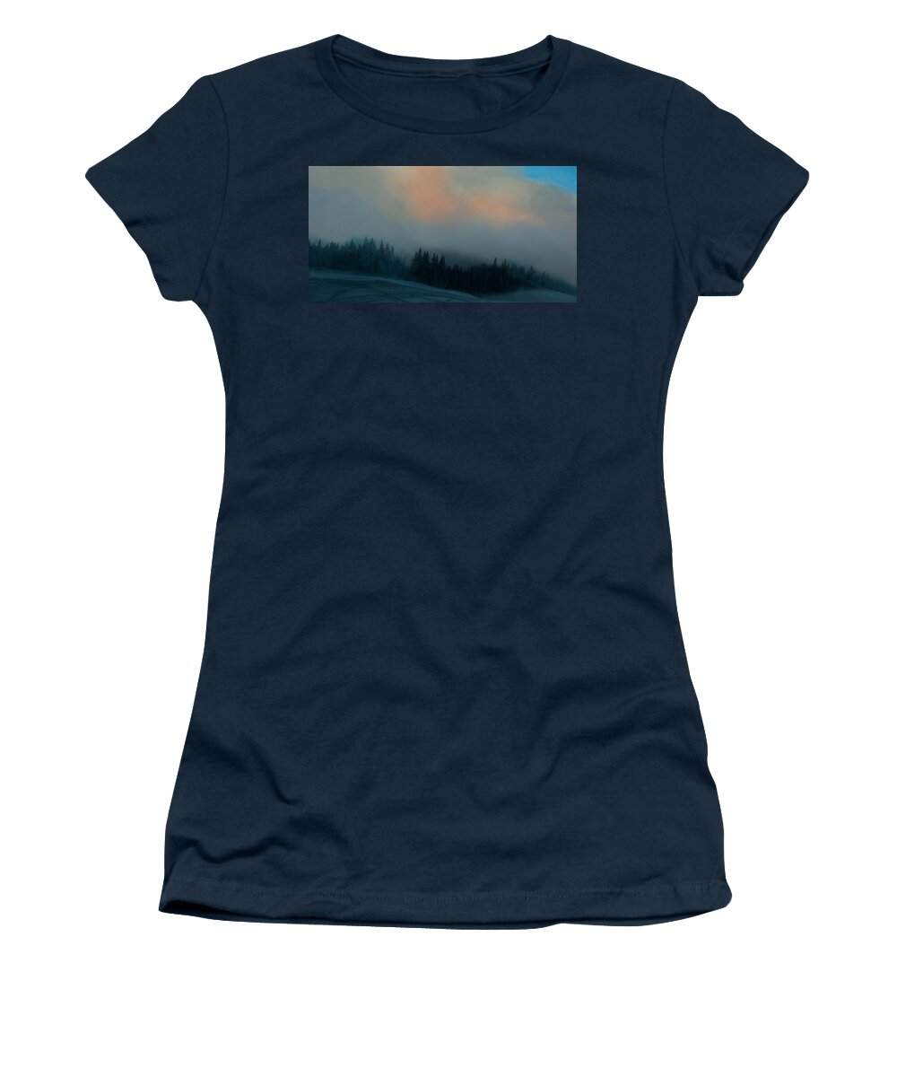Winter Women's T-Shirt featuring the photograph Mont Tremblant Vista by Jim Vance