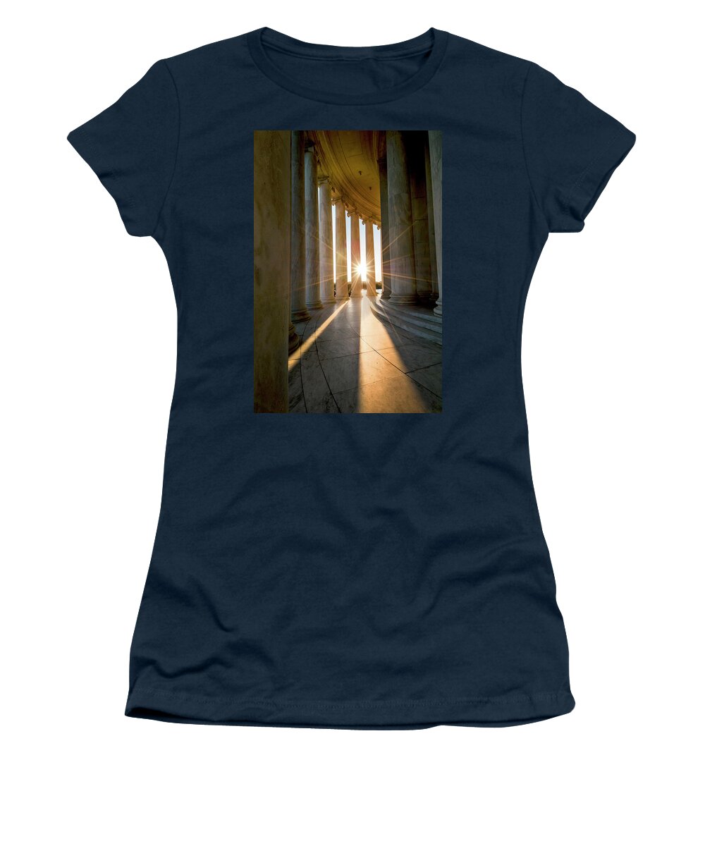 Art Women's T-Shirt featuring the photograph Monumental Light by Greg Fortier