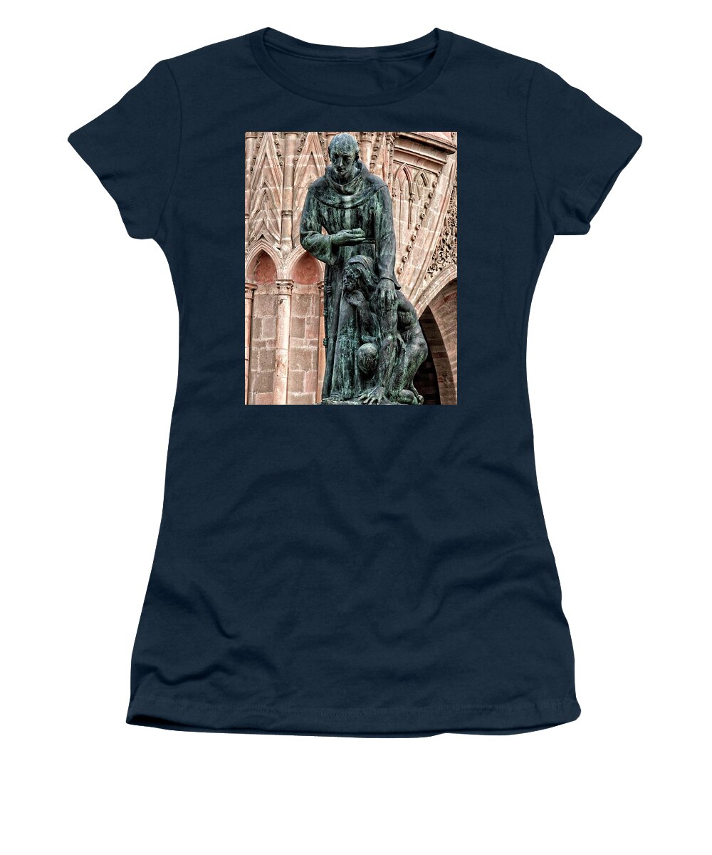 Rebecca Dru Photography Women's T-Shirt featuring the photograph Monumento de Fray Juan de San Miguel by Rebecca Dru
