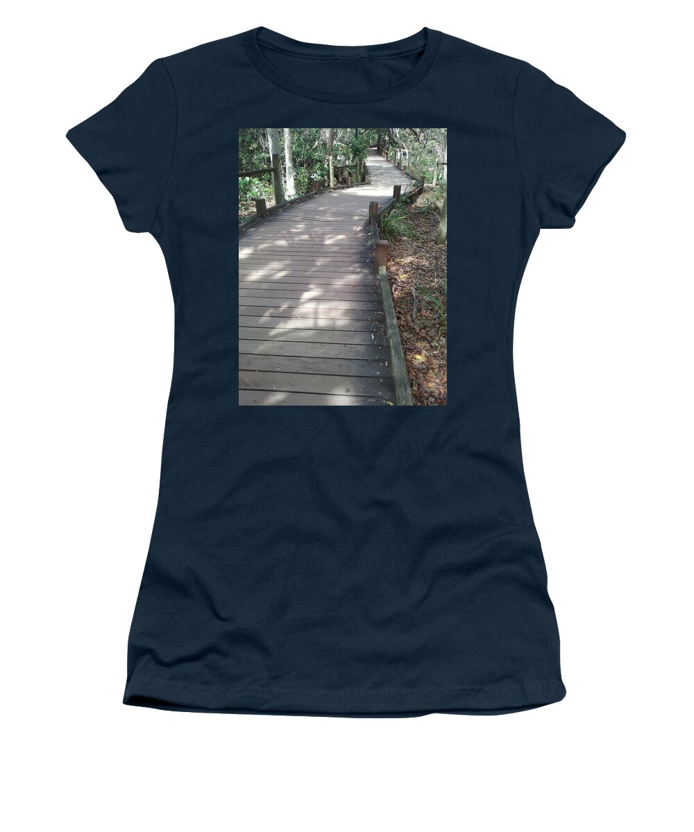 Mooloolaba Women's T-Shirt featuring the photograph Mooloolaba Path by Cassy Allsworth