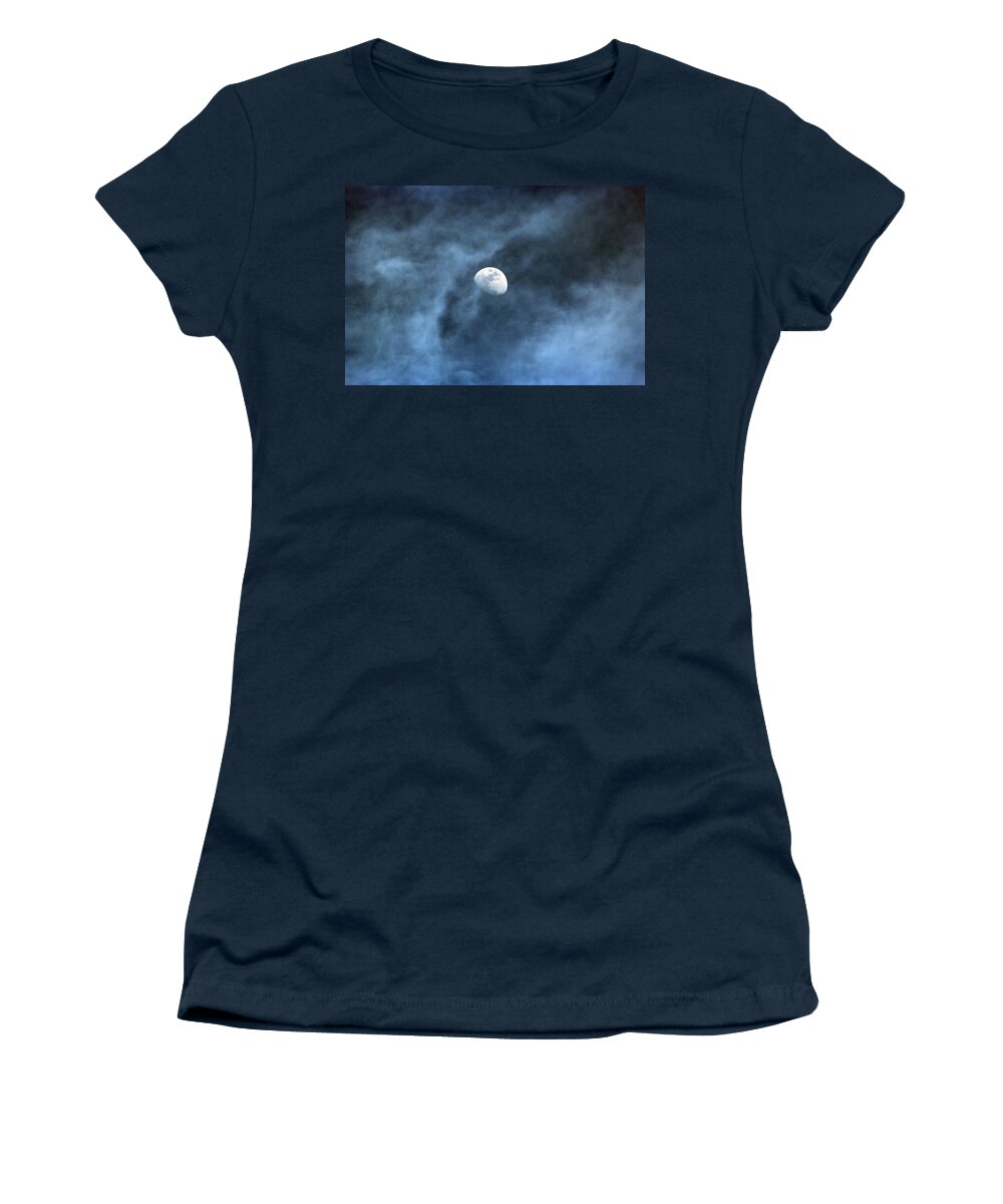 Landscape Women's T-Shirt featuring the photograph Moon Smoke by David Stasiak