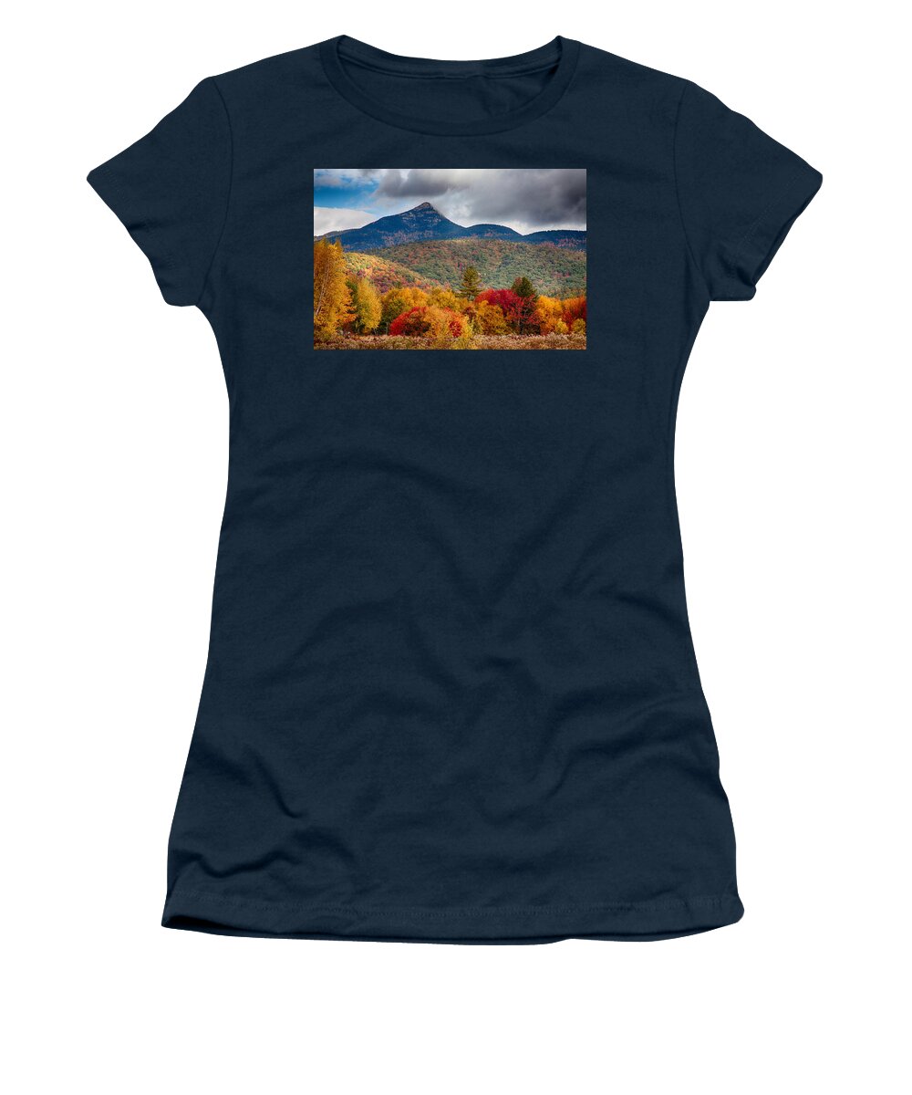 Fall Colors Women's T-Shirt featuring the photograph Peak Fall Colors on Mount Chocorua by Jeff Folger