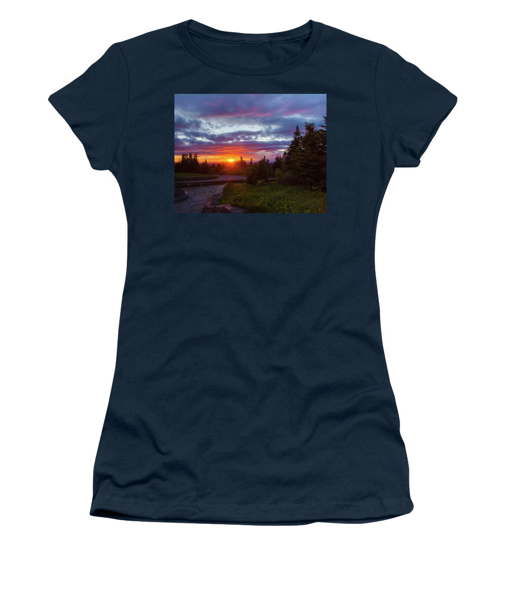 Mount Greylock Women's T-Shirt featuring the photograph Mount Greylock Sunset by Gales Of November