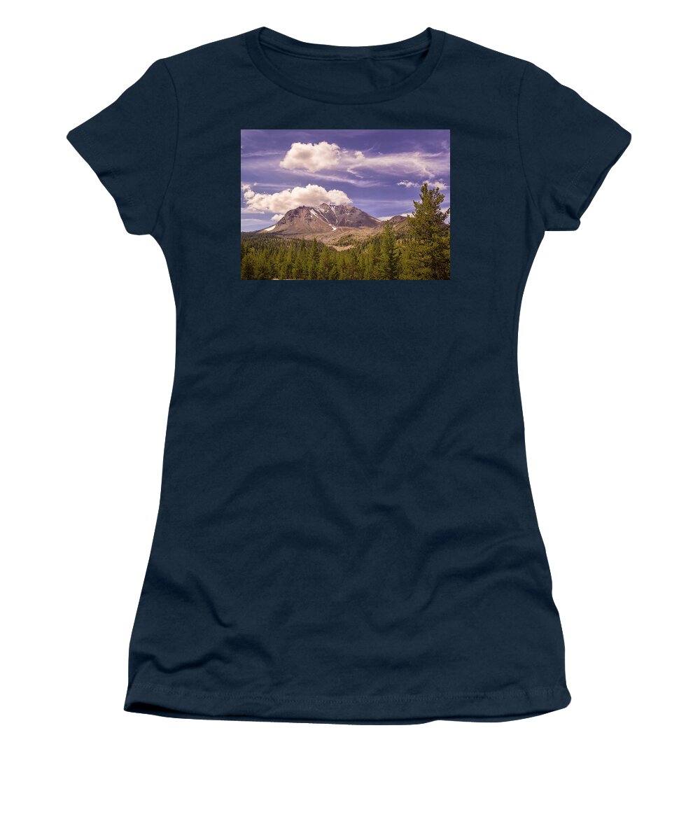 Lassen Women's T-Shirt featuring the photograph Mount Lassen - California by Steve Ellison