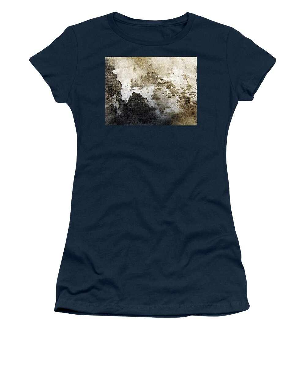 Abstract Ink Painting Women's T-Shirt featuring the painting Mountain Mists by Nancy Kane Chapman