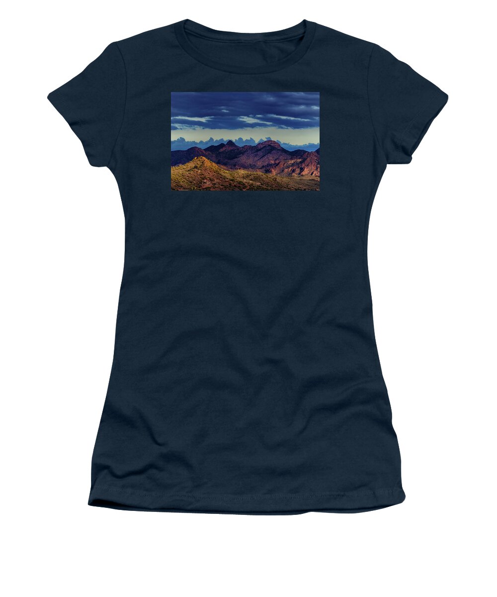Mountain Women's T-Shirt featuring the photograph Mountain Shadow by Douglas Killourie