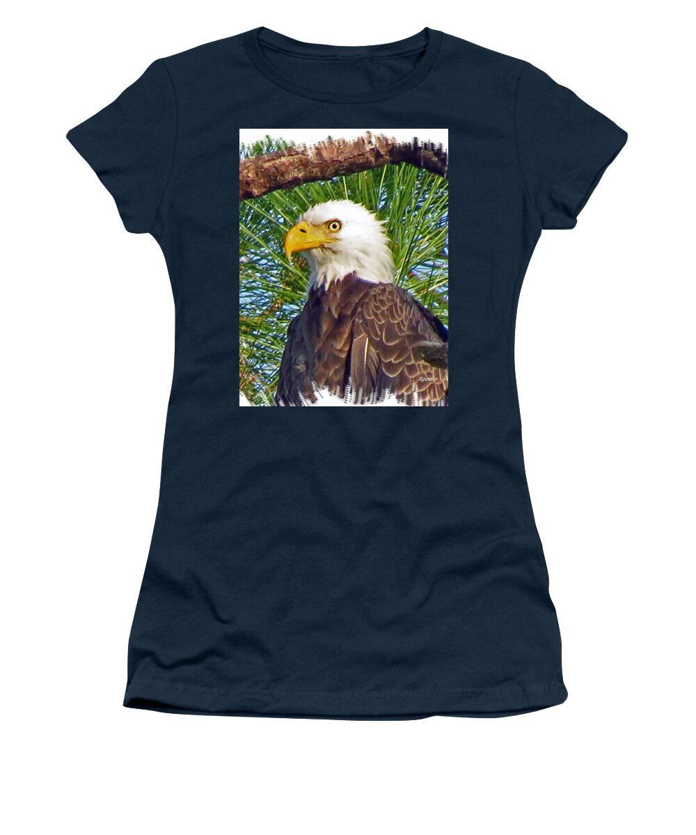 Wildlife Women's T-Shirt featuring the photograph My Eye by T Guy Spencer