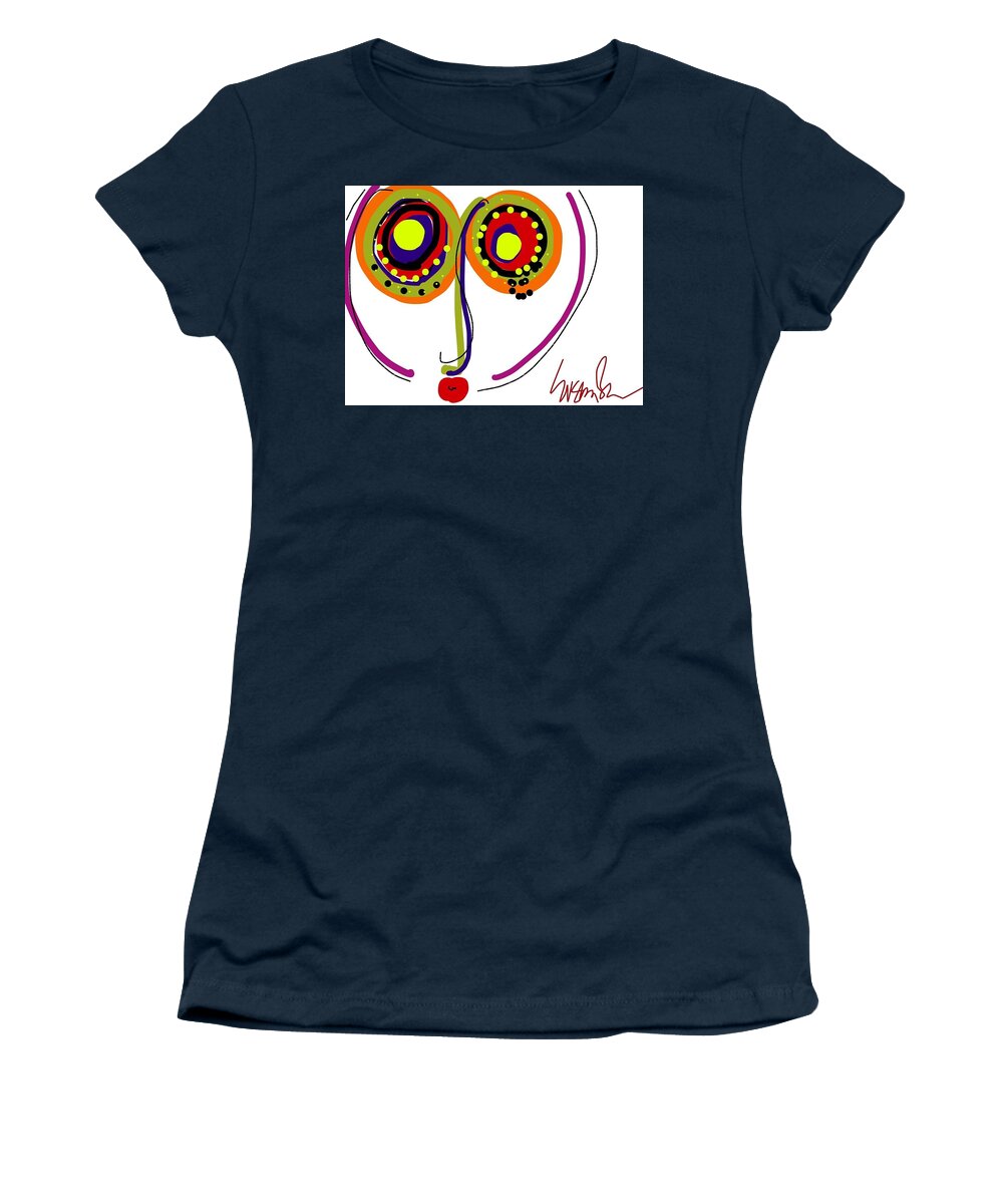 Abstract Women's T-Shirt featuring the digital art My Funny Valentine by Susan Fielder