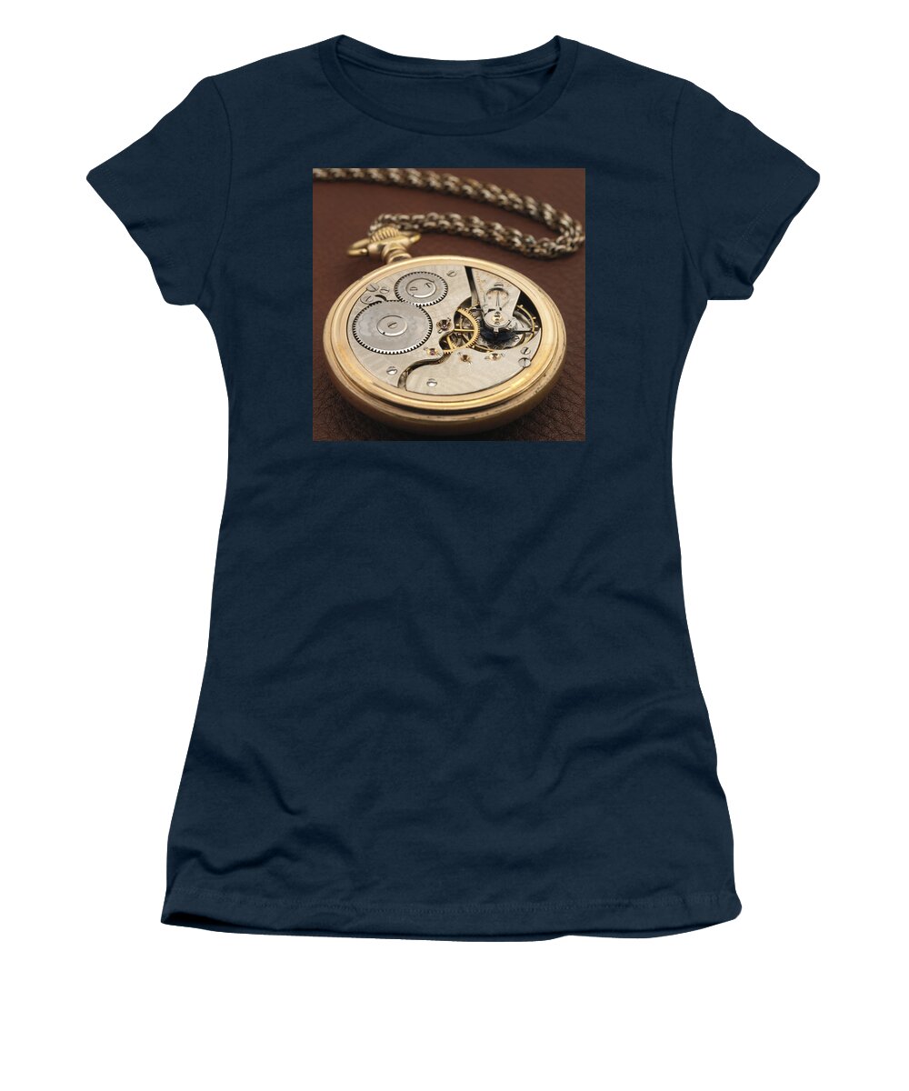Pocket Watch Women's T-Shirt featuring the photograph My Old Pocket Watch by Jerry McElroy